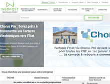 Tablet Screenshot of neopost.fr