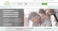 Desktop Screenshot of neopost.de