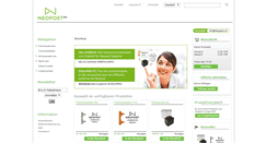 Desktop Screenshot of eshop.neopost.ch